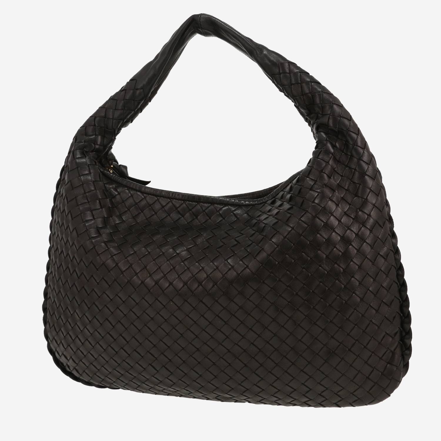 Bolso de mano Bottega Veneta  Veneta en cuero intrecciato negro