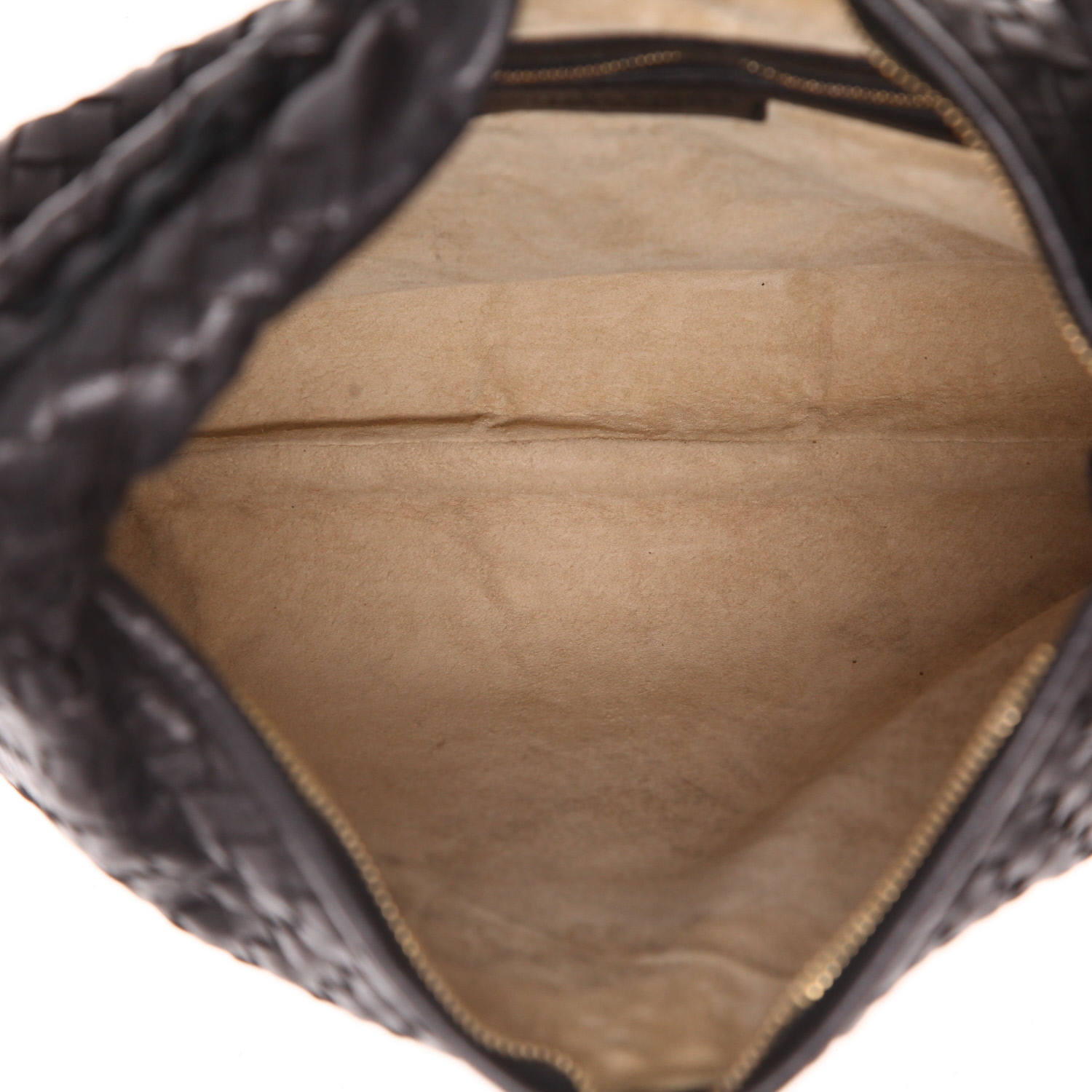 Bolso de mano Bottega Veneta  Veneta en cuero intrecciato negro - Detail D3