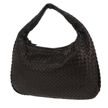 Sac à main Bottega Veneta  Veneta en cuir intrecciato noir