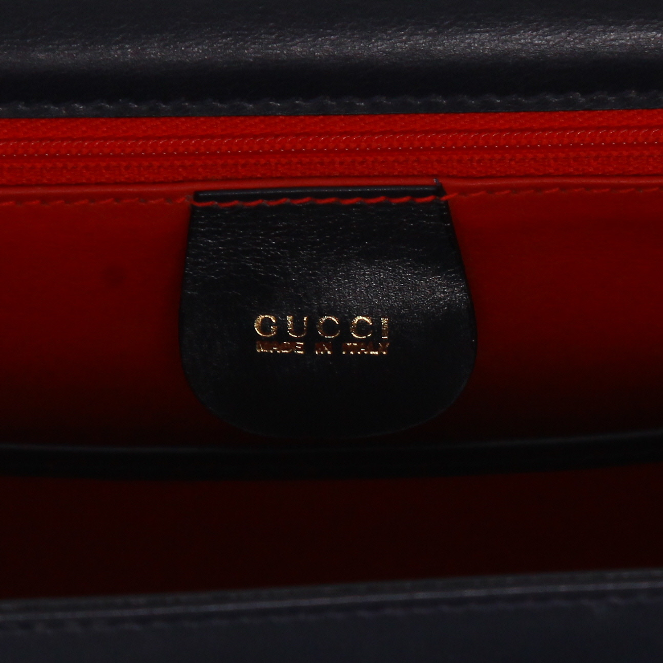 Bolso bandolera Gucci  Bamboo en cuero azul marino y bambú - Detail D2