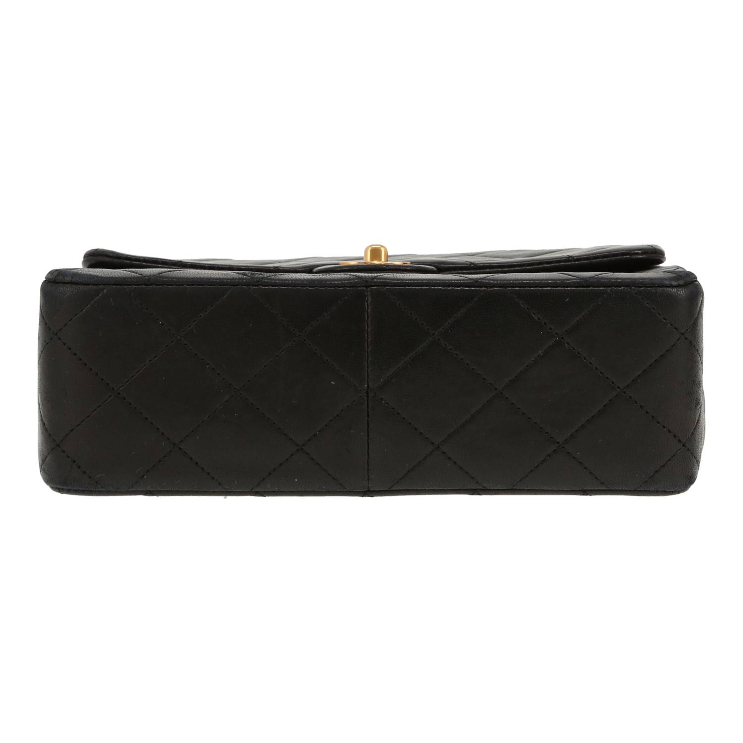 Borsa a tracolla Chanel Mini Timeless in pelle trapuntata nera - Detail D1