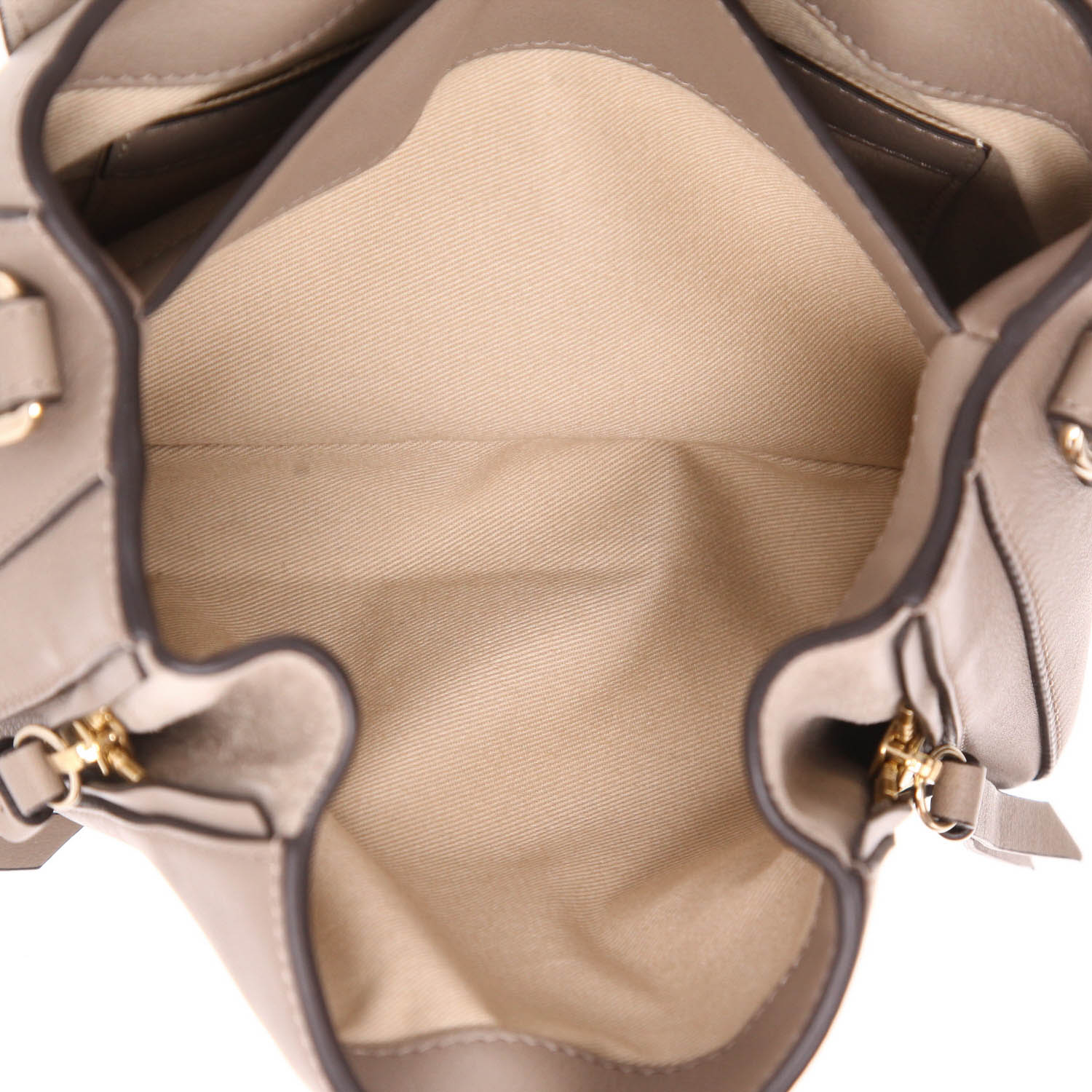 Borsa a tracolla Chloé  Faye in pelle color talpa - Detail D4