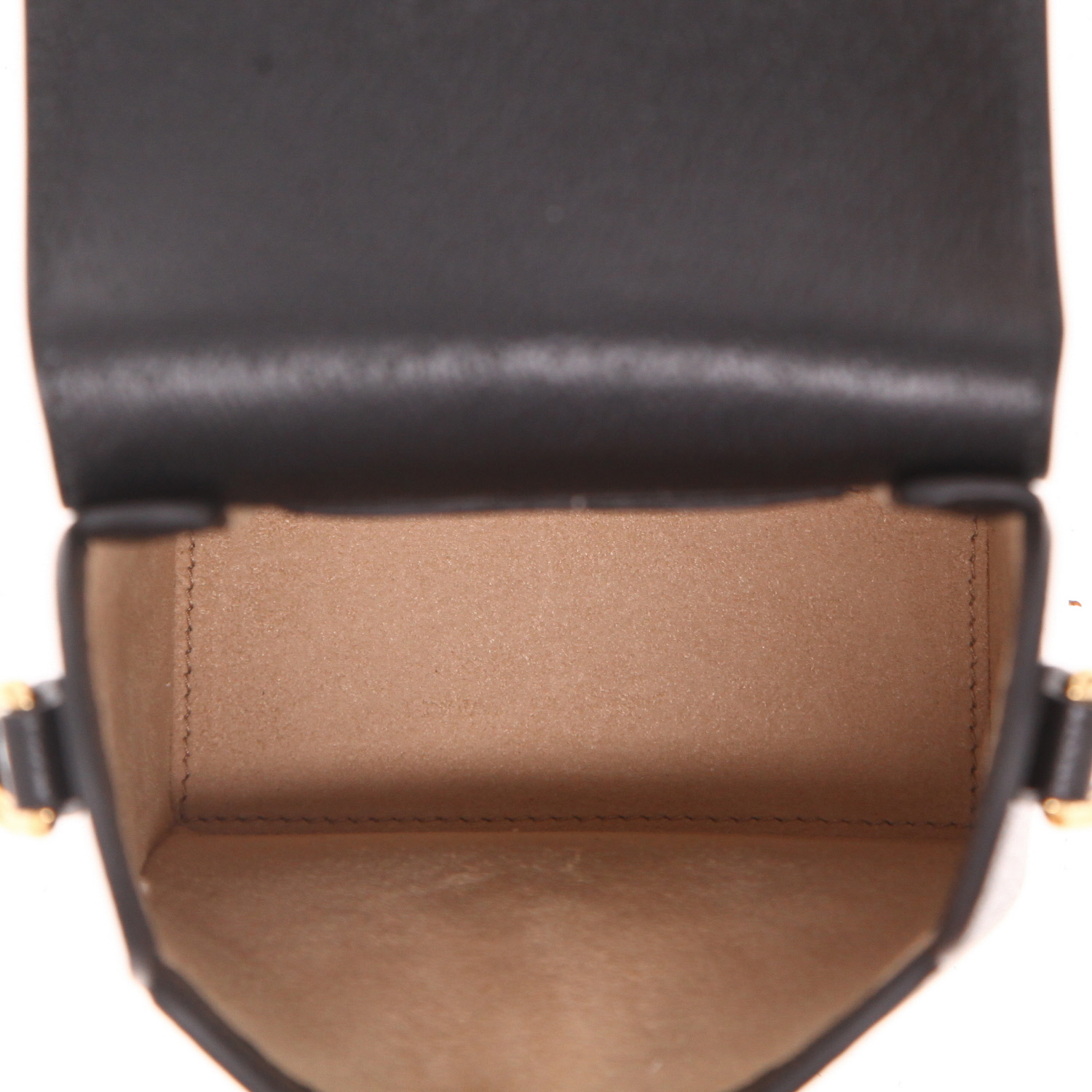 Sac bandoulière Gucci  1955 Horsebit en cuir noir - Detail D3