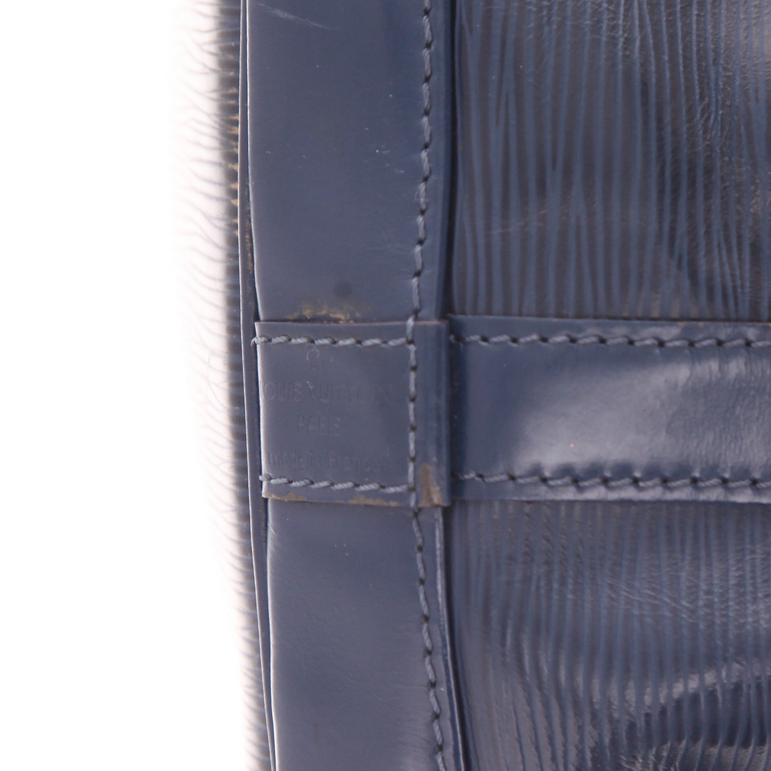 Sac cabas Louis Vuitton  Noé petit modèle  en cuir épi bleu-marine - Detail D2