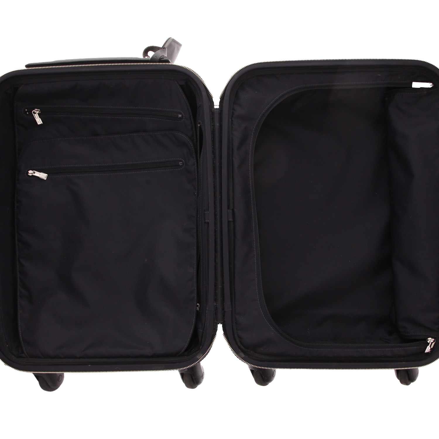 Louis Vuitton  Zephyr rigid suitcase  in black and blue damier canvas - Detail D3