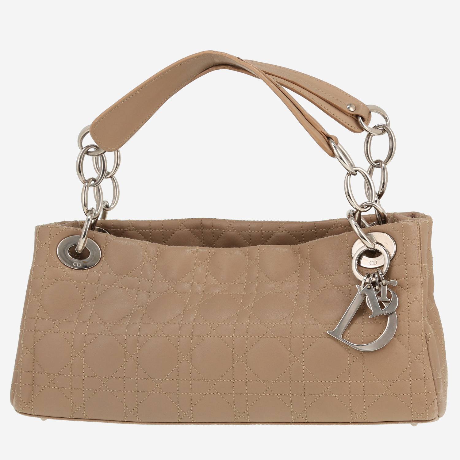 Borsa Dior   in pelle cannage beige