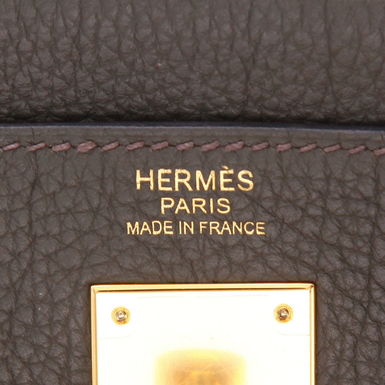 Sac à main Hermès  Kelly 32 cm en cuir togo Vert de Gris - Detail D2