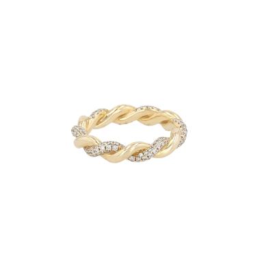 Bague David Yurman  en or jaune et diamants