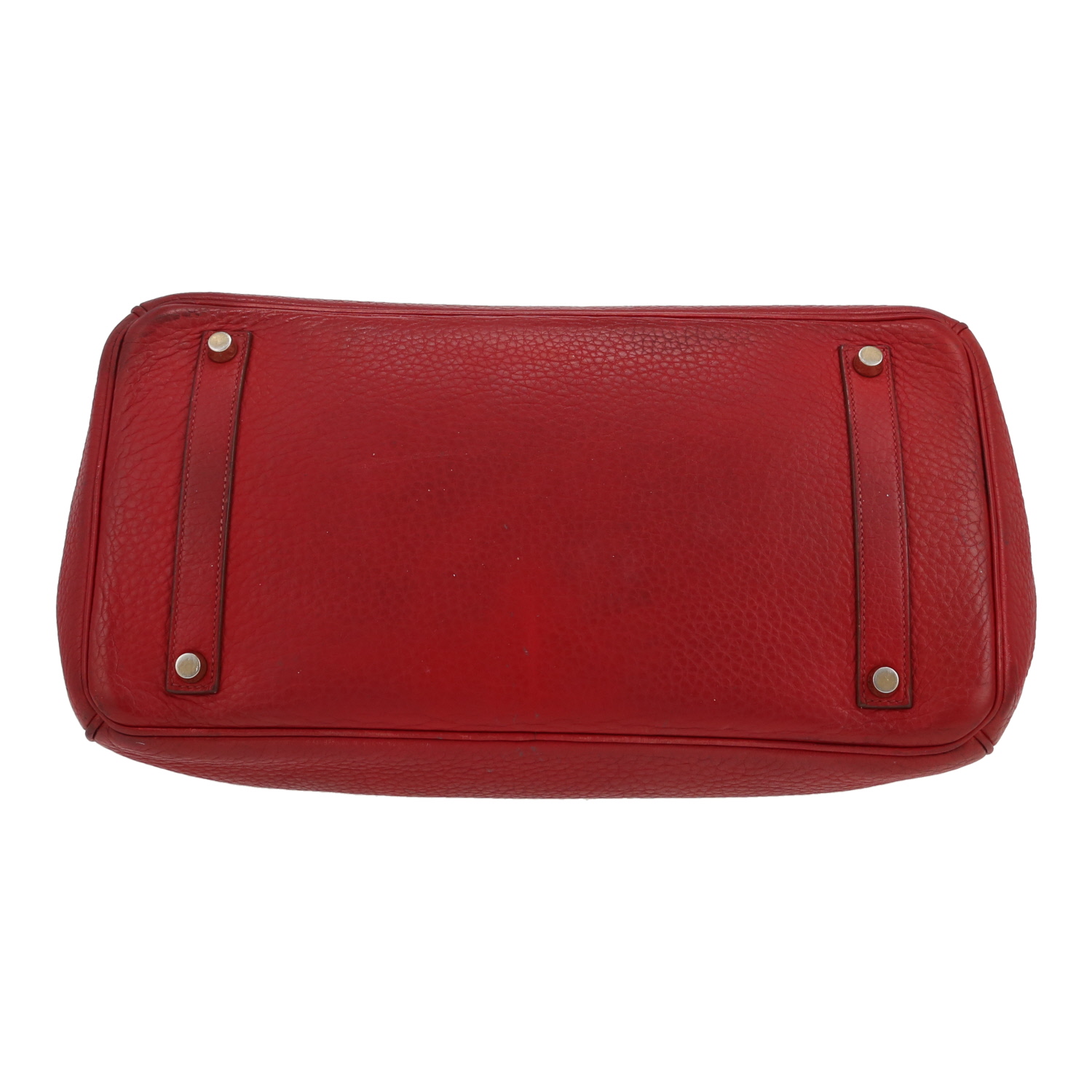Hermès  Birkin 35 cm handbag  in red togo leather - Detail D1