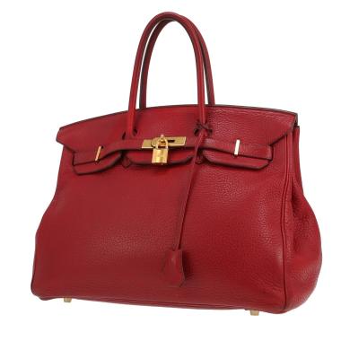 Hermès  Birkin 35 cm handbag  in red togo leather