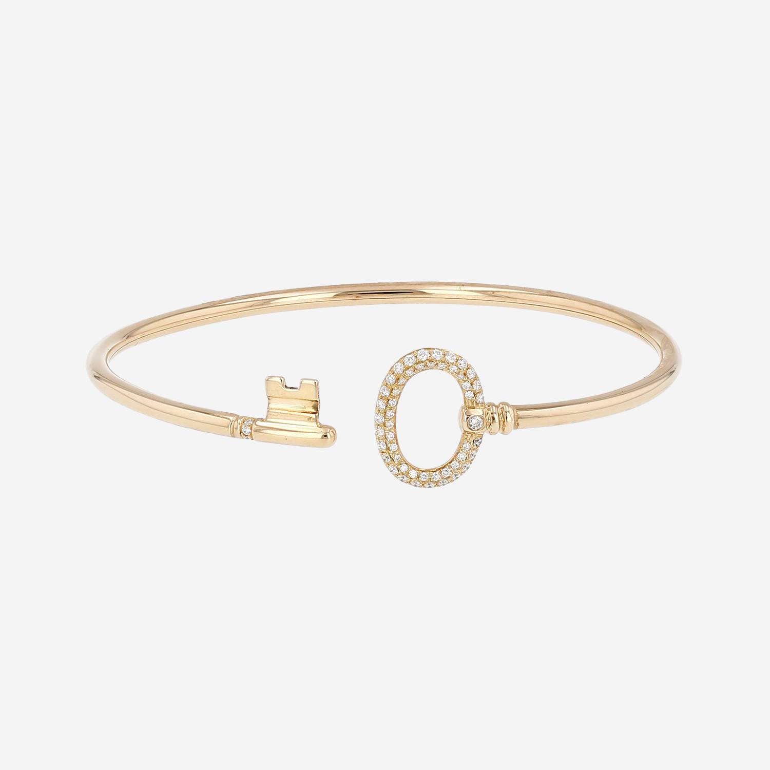 Tiffany 
Co Clé bracelet in yellow gold and diamonds
