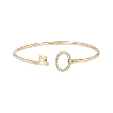 Bracelet Tiffany 
Co Clé en or jaune et diamants