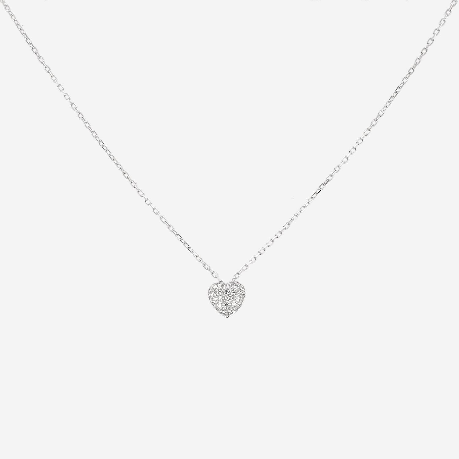 Collier Cartier Coeur et Symbole en or blanc et diamants