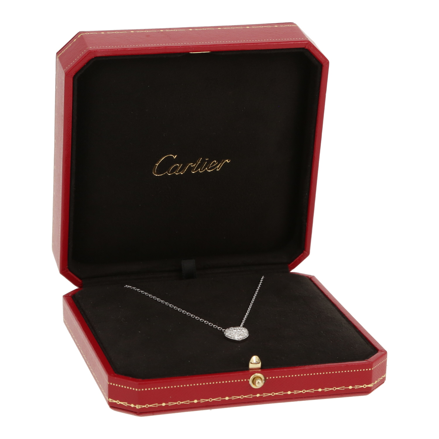 Collar Cartier Coeur et Symbole de oro blanco y diamantes - Detail D2