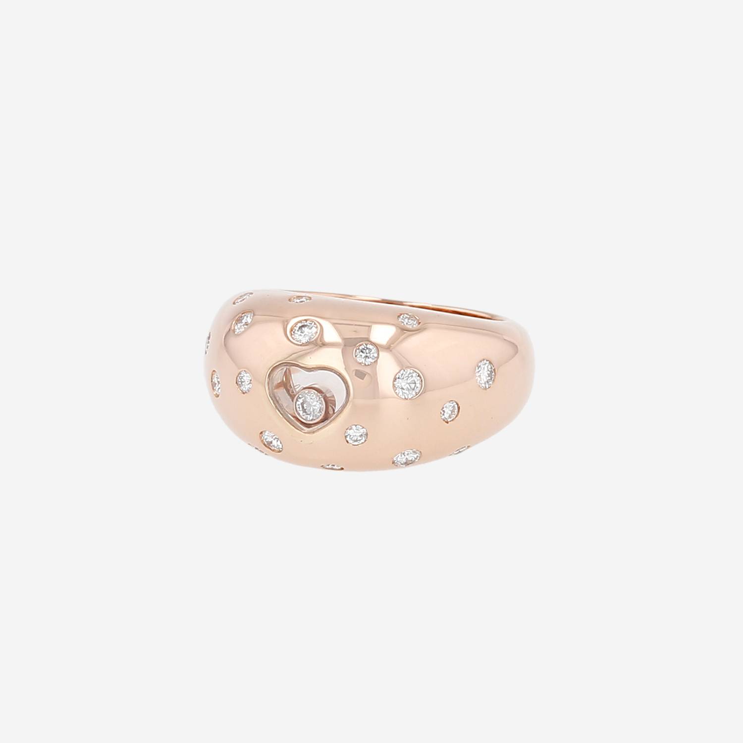 Anello Chopard Happy Diamonds in oro rosa e diamanti