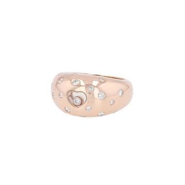 Anello Chopard Happy Diamonds in oro rosa e diamanti