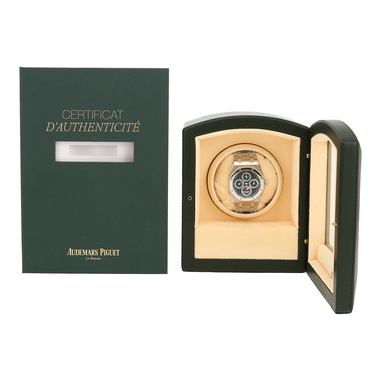 Orologio Audemars Piguet Royal Oak Quantième Perpetuel in acciaio e platino Ref: Audemars Piguet  - 25820SP  Circa 2004 - Detail D2