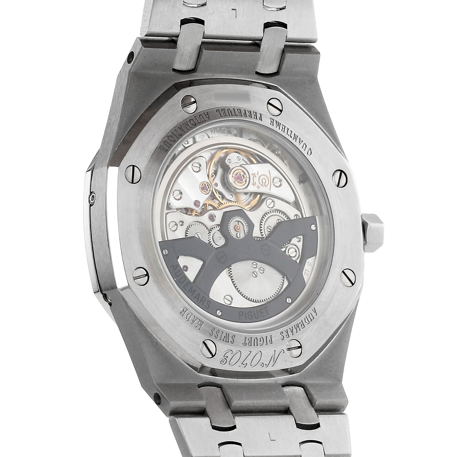 Montre Audemars Piguet Royal Oak Quantième Perpetuel en acier et platine Ref: Audemars Piguet - 25820SP  Vers 2004 - Detail D3