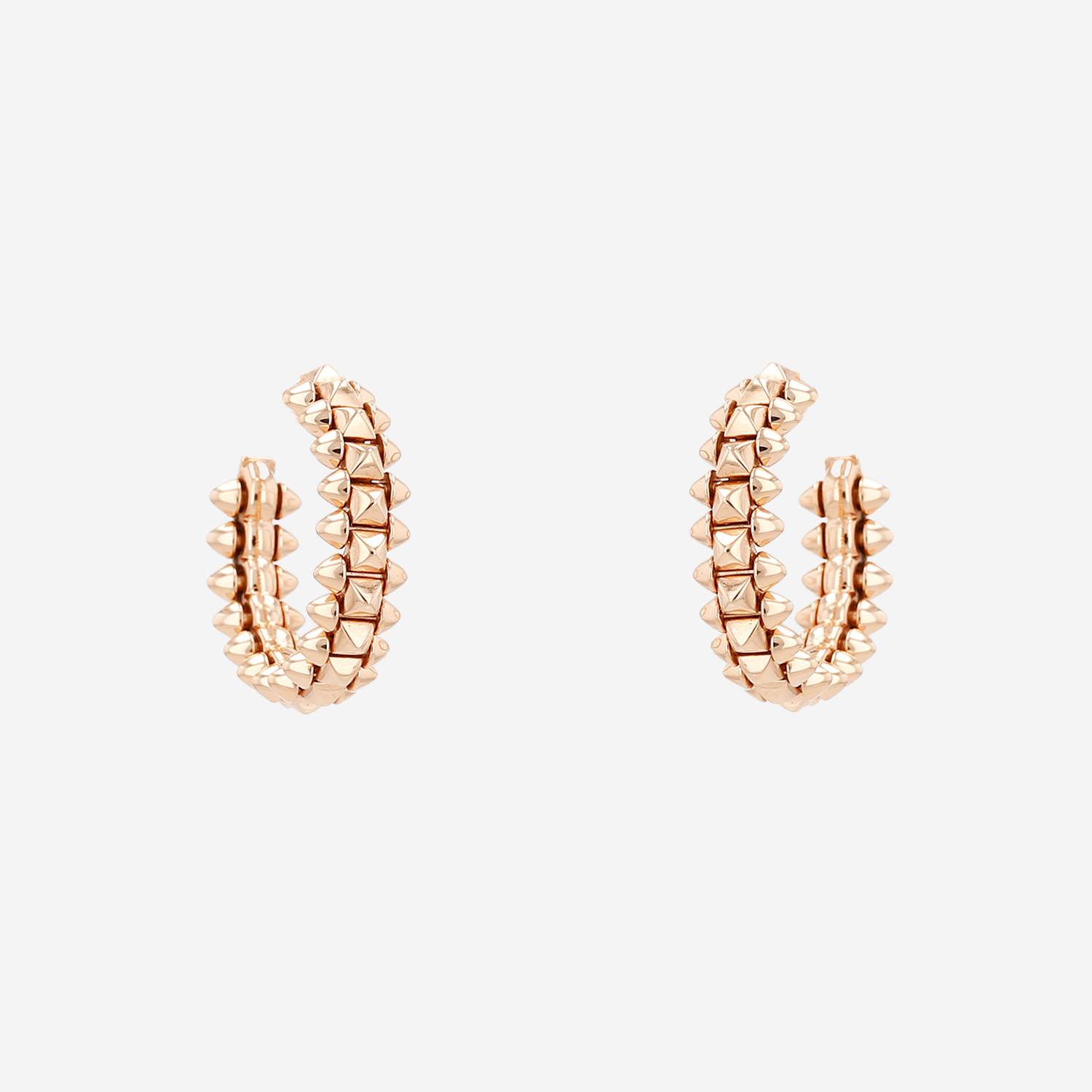 Cartier Clash De Cartier small model hoop earrings in pink gold