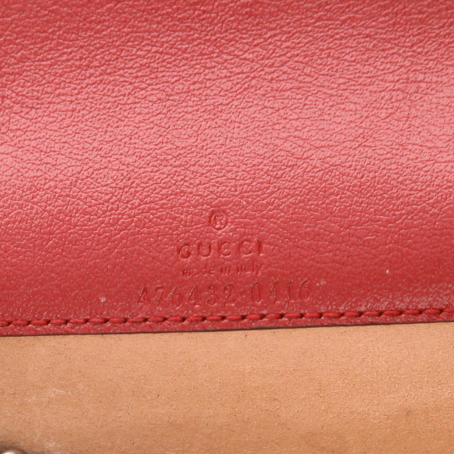 Bolso bandolera Gucci  Dionysus mini  en lona negra y blanca y cuero color burdeos - Detail D2