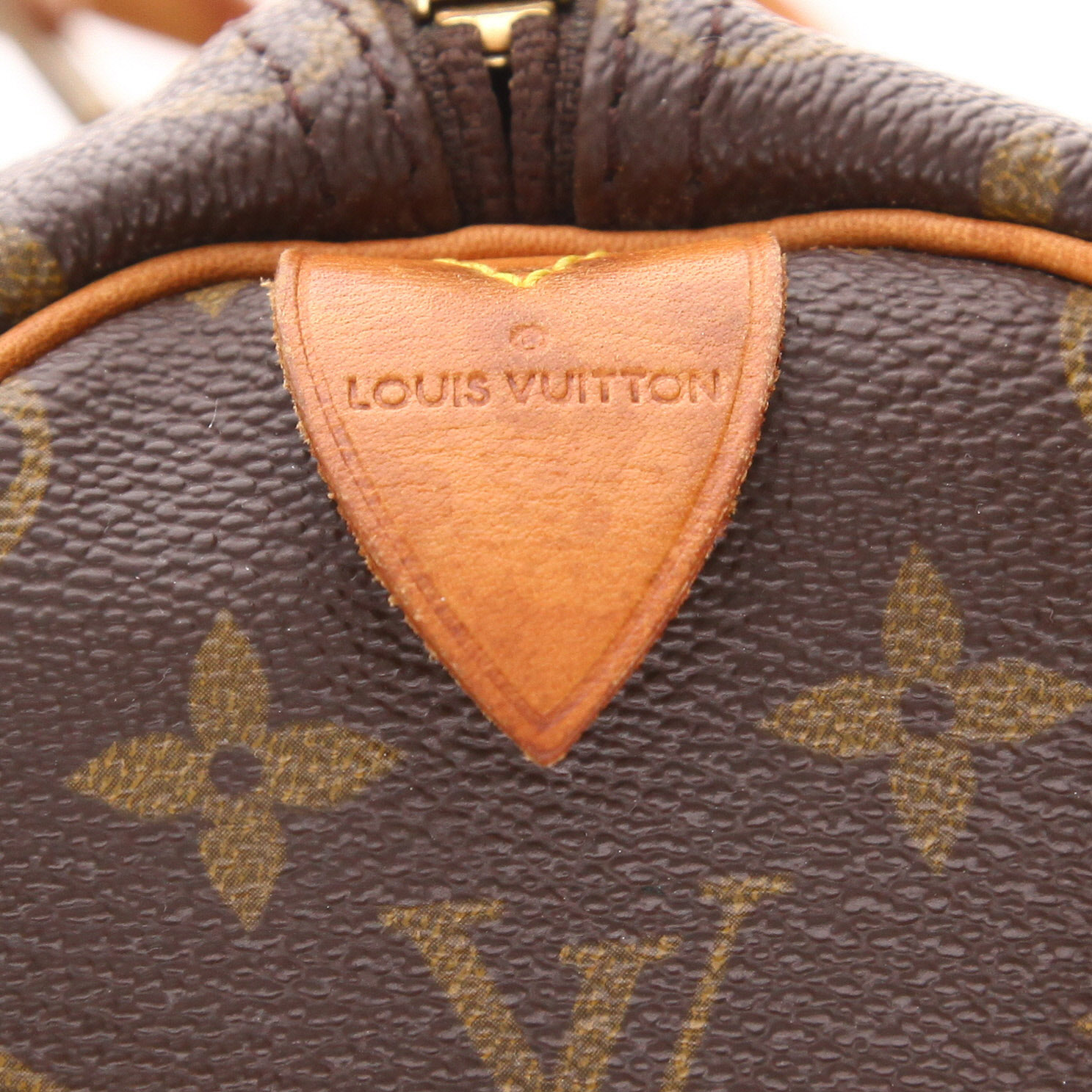 Borsa da viaggio Louis Vuitton  Keepall 50 in tela monogram marrone e pelle naturale - Detail D2