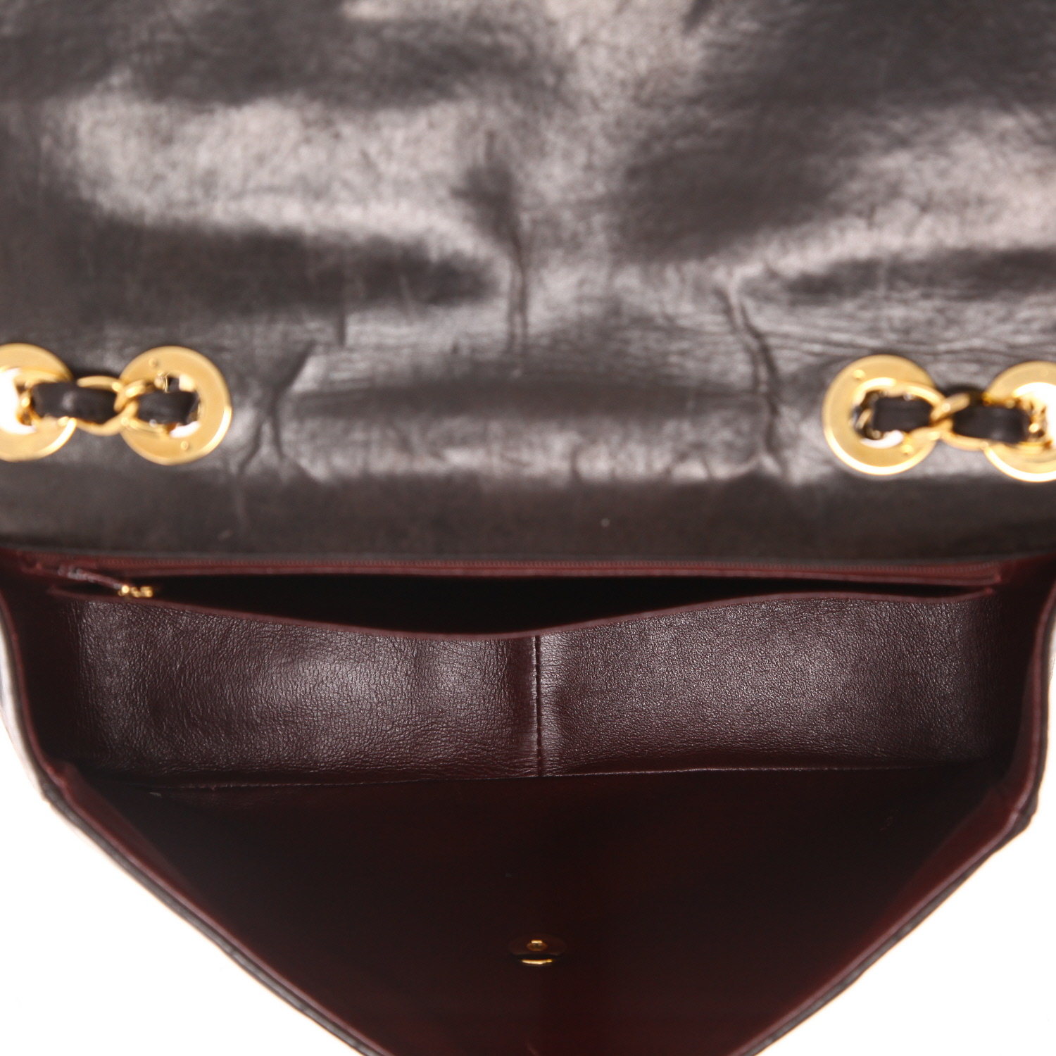 Bolso de mano Chanel  Timeless Jumbo en cuero acolchado negro - Detail D3