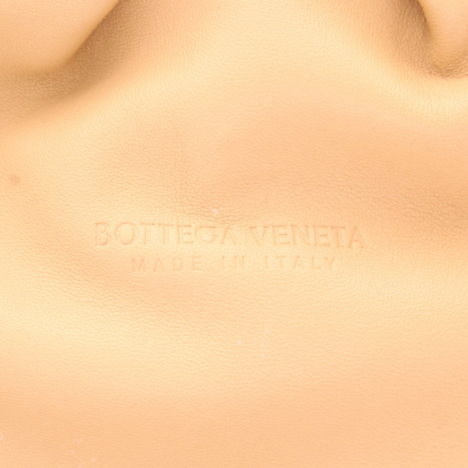 Borsetta Bottega Veneta  Pouch in pelle intrecciata beige - Detail D2