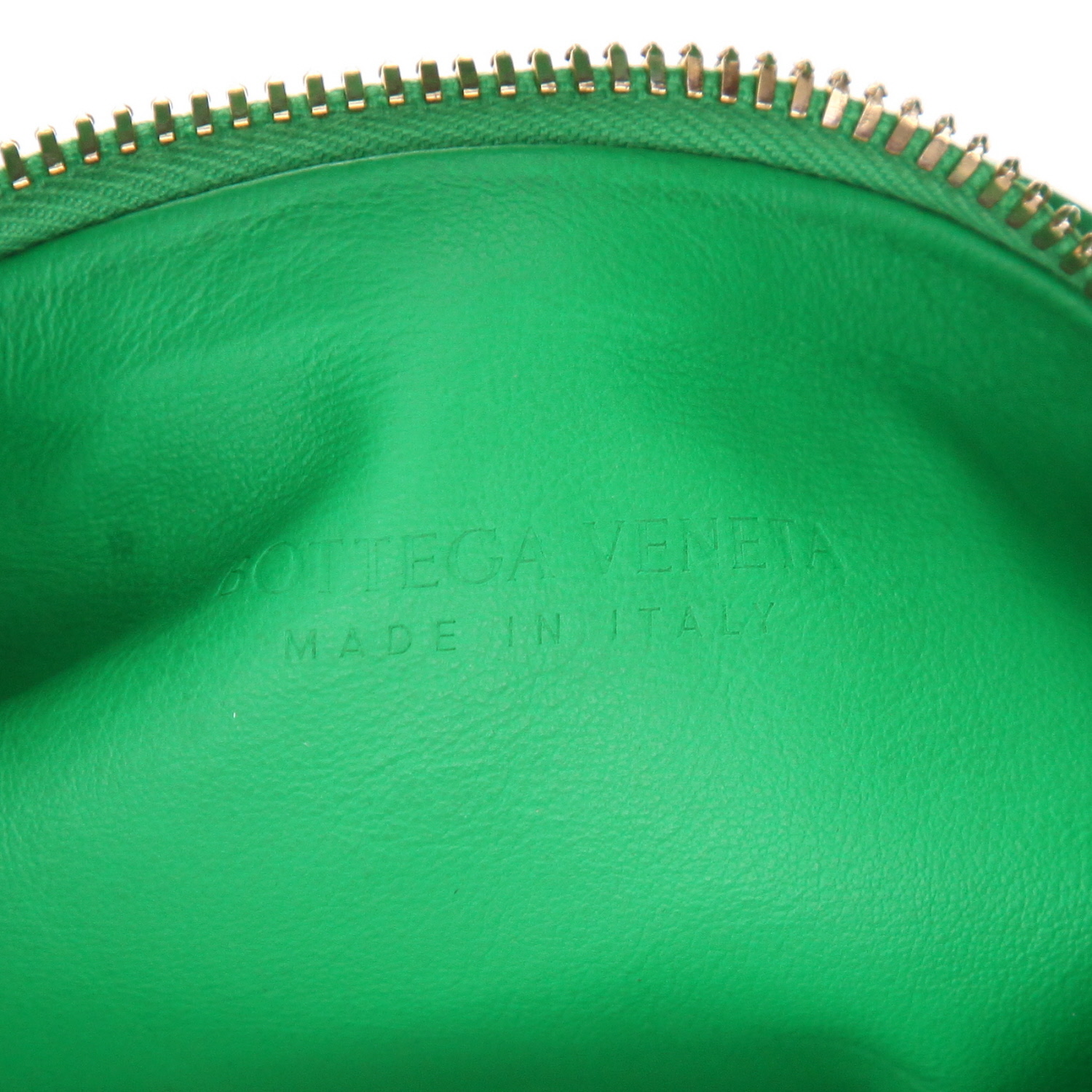 Bottega Veneta  Mini Jodie handbag  in green intrecciato leather - Detail D2