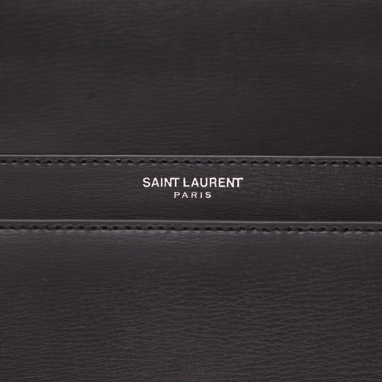Sac à main Saint Laurent  Sunset en cuir noir - Detail D2