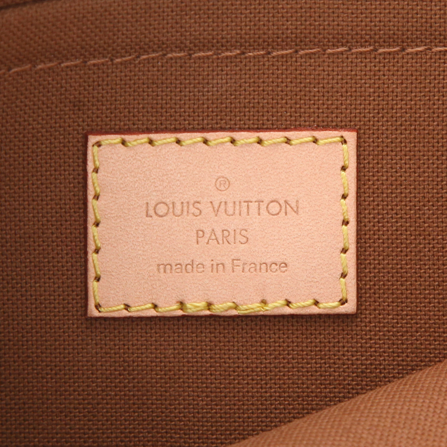 Sac bandoulière Louis Vuitton  Multi-Pochette en toile monogram marron et cuir naturel - Detail D2