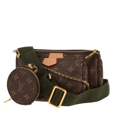 Louis Vuitton  Multi-Pochette shoulder bag  in brown monogram canvas  and natural leather