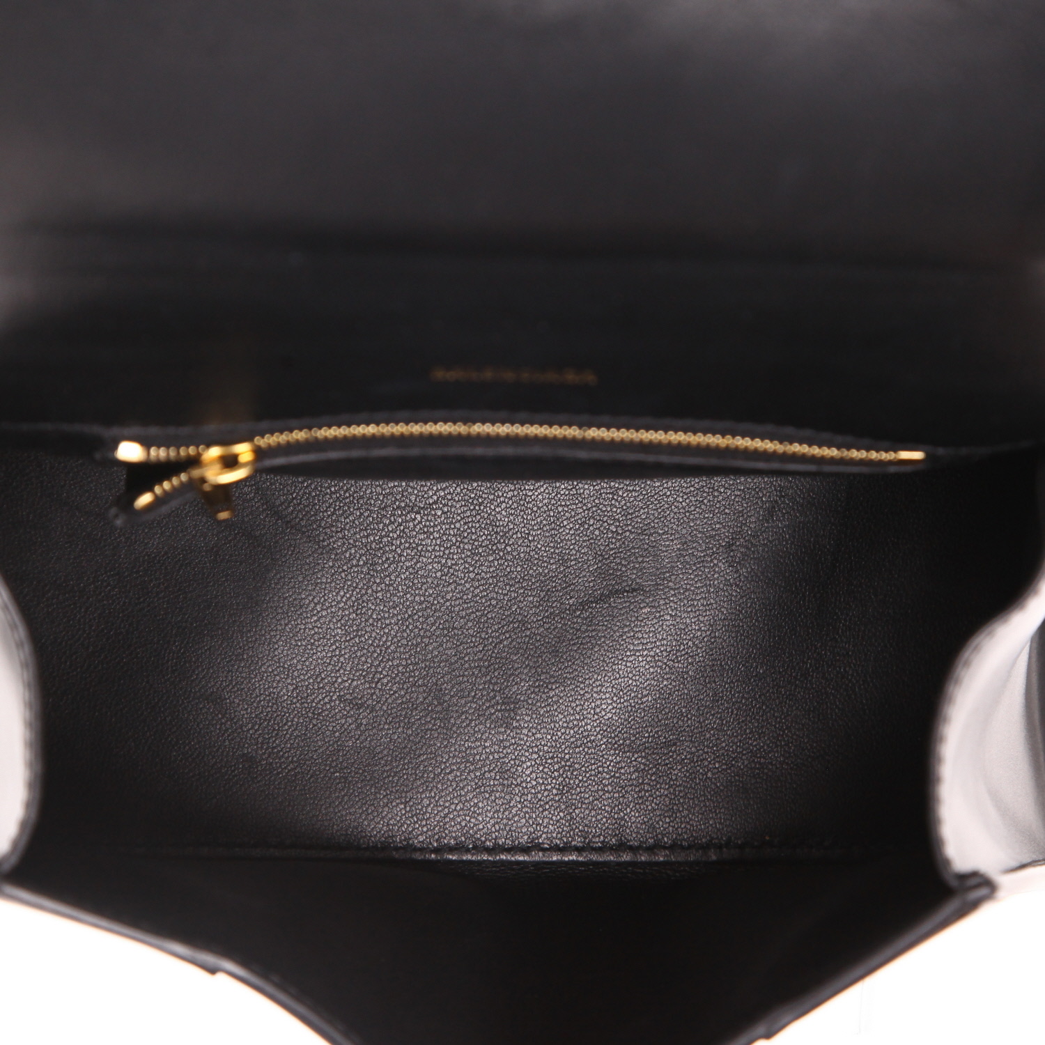 Balenciaga  Hourglass small model  handbag  in black leather - Detail D3