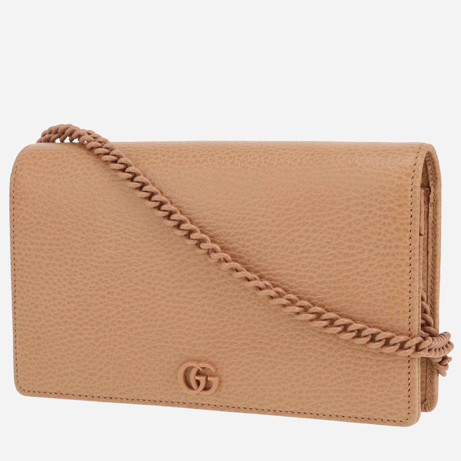 Bolso bandolera Gucci   en cuero granulado beige