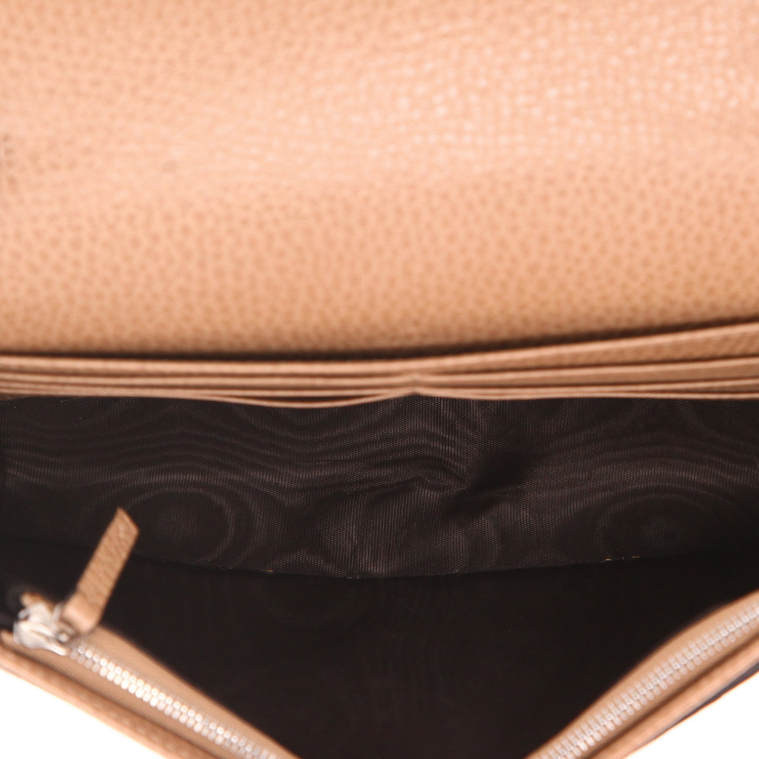 Gucci   shoulder bag  in beige grained leather - Detail D3
