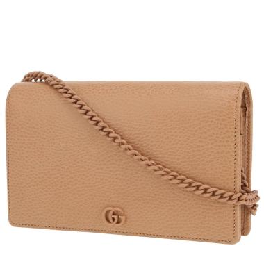 Borsa a tracolla Gucci   in pelle martellata beige
