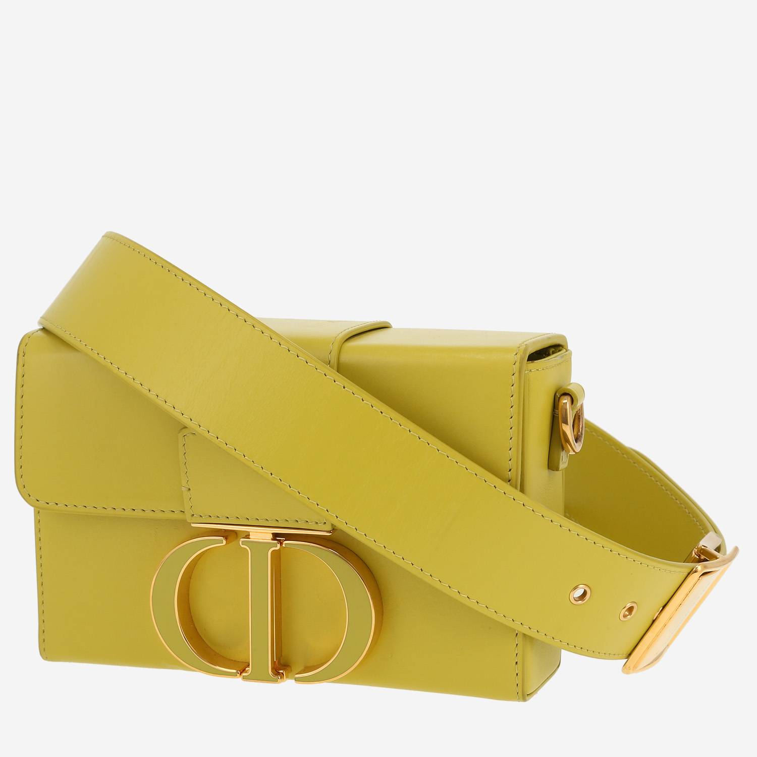 Bolso bandolera Dior  Box 30 Montaigne en cuero verde