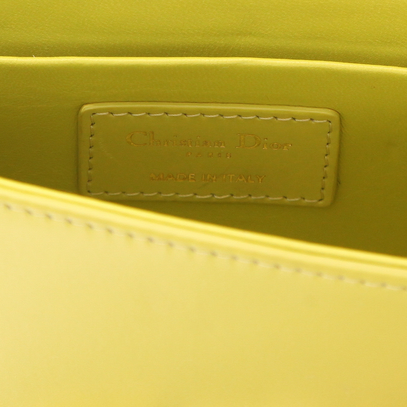 Dior  Box 30 Montaigne small model  shoulder bag  in green leather - Detail D2