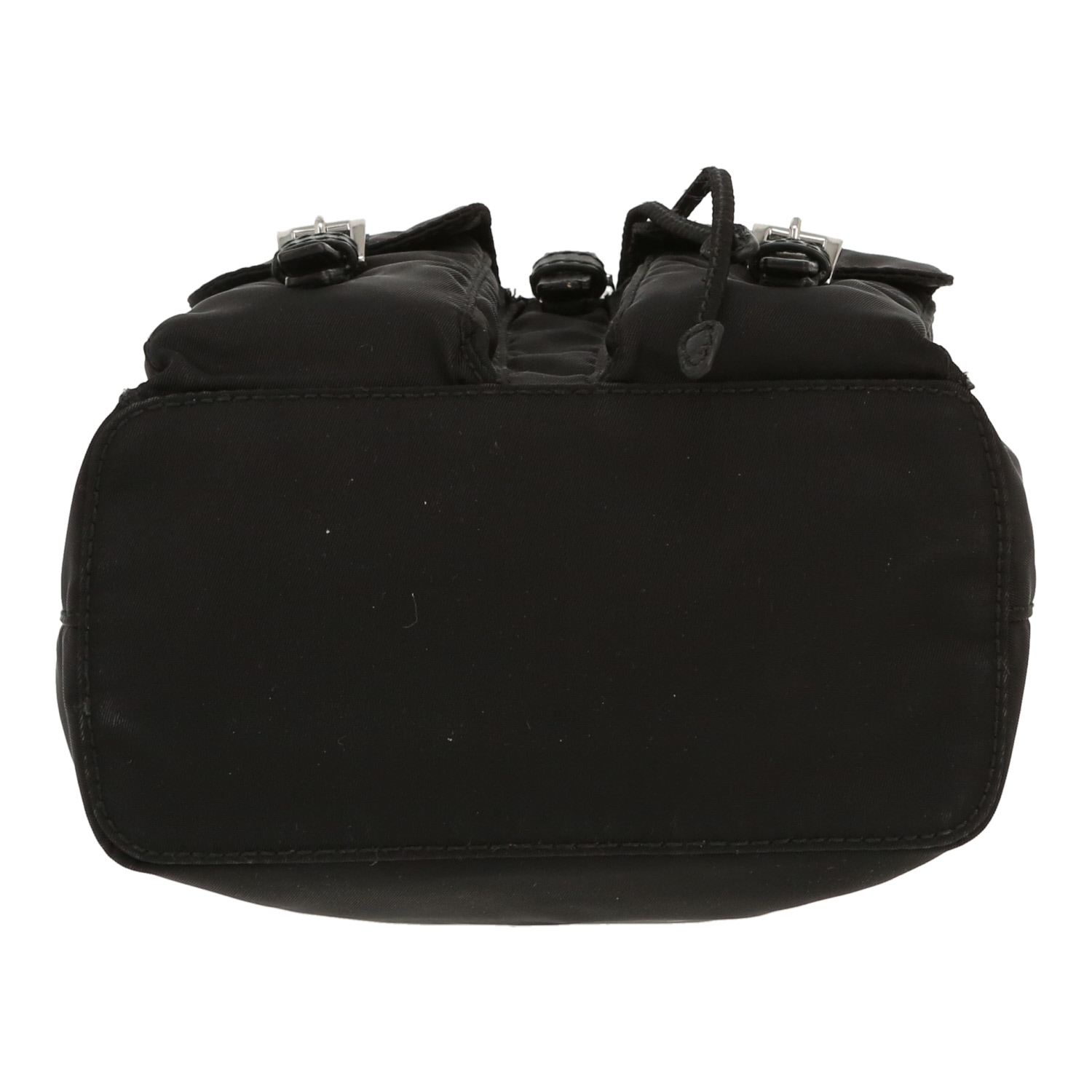 Prada   shoulder bag  in black canvas and leather - Detail D1