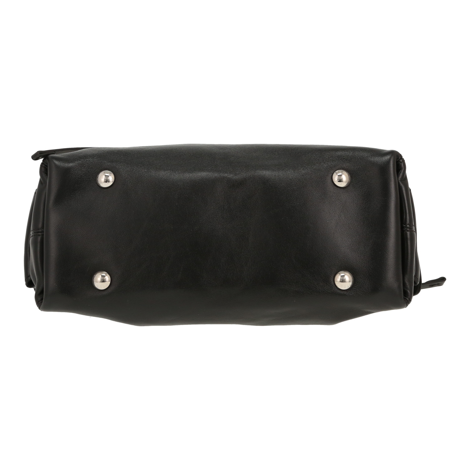 Borsa a tracolla Louis Vuitton  Carryall in pelle nera e tela monogram marrone - Detail D1