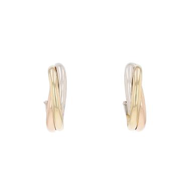 Cartier Trinity hoop earrings in 3 golds