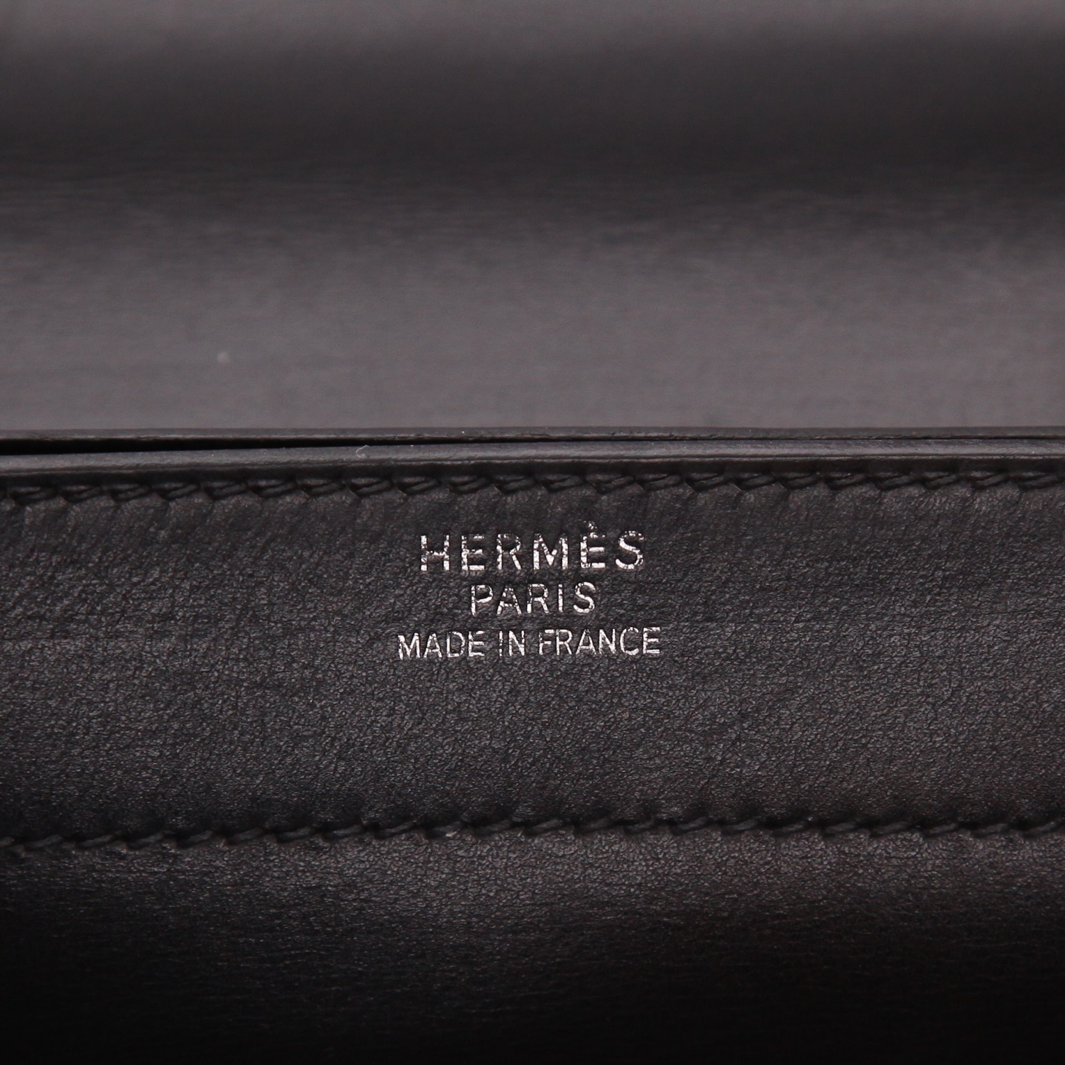 Porta-documentos Hermès  Sac à dépêches en cuero box negro - Detail D2