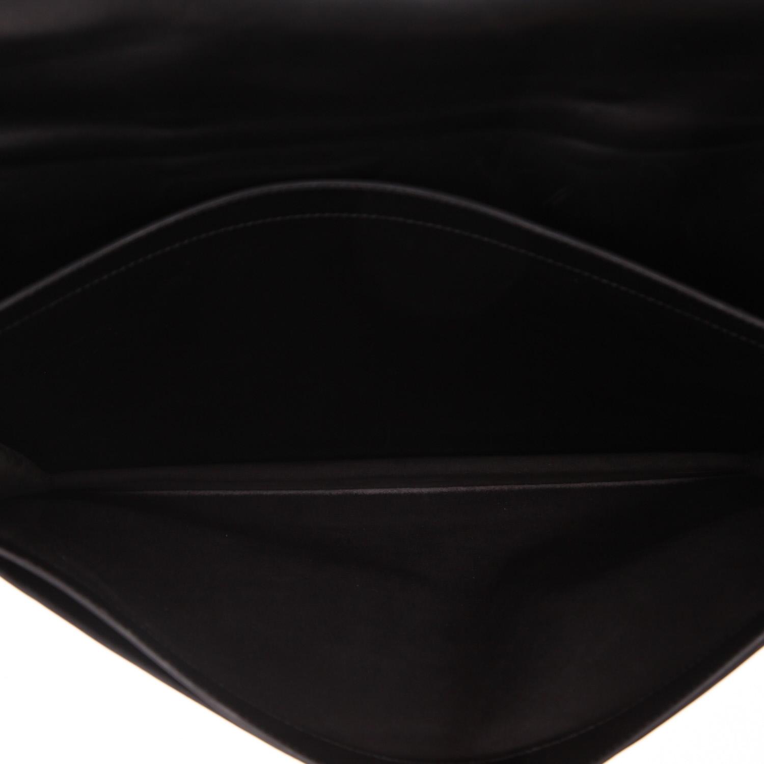 Hermès  Sac à dépêches briefcase  in black box leather - Detail D3