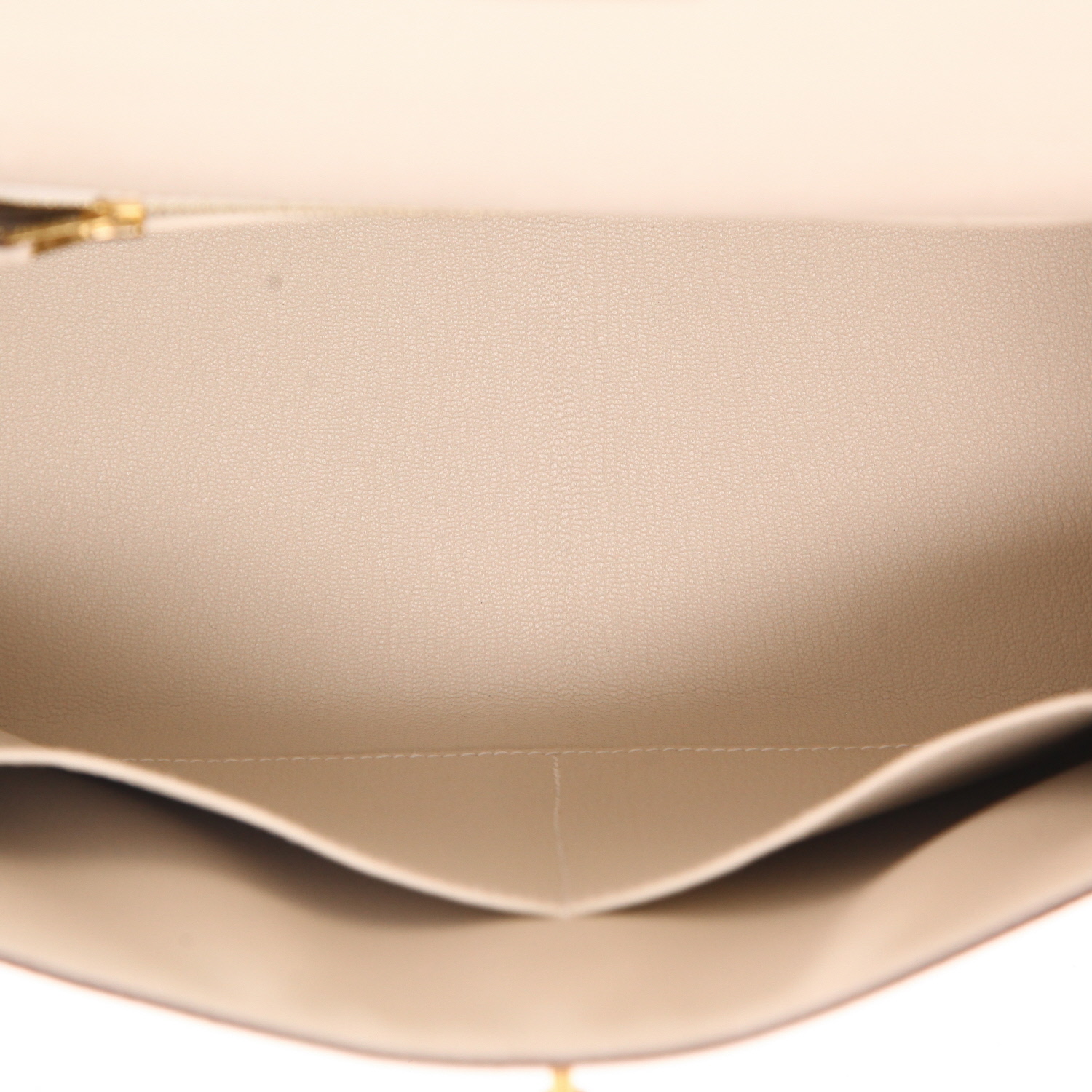 Borsa Hermès  Kelly 28 cm in pelle Epsom Craie e gold - Detail D3