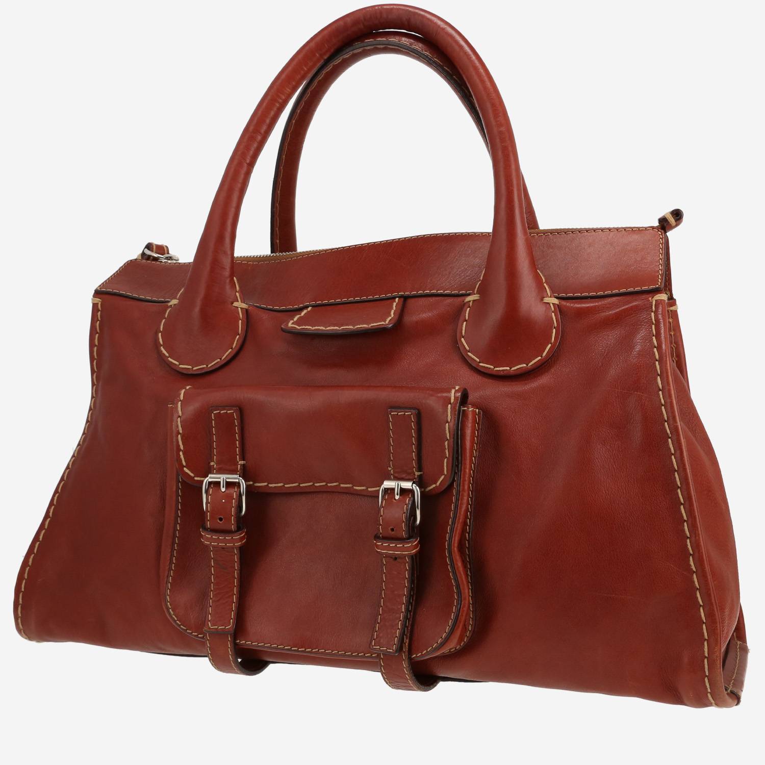 Borsa weekend Chloé  Edith in pelle marrone