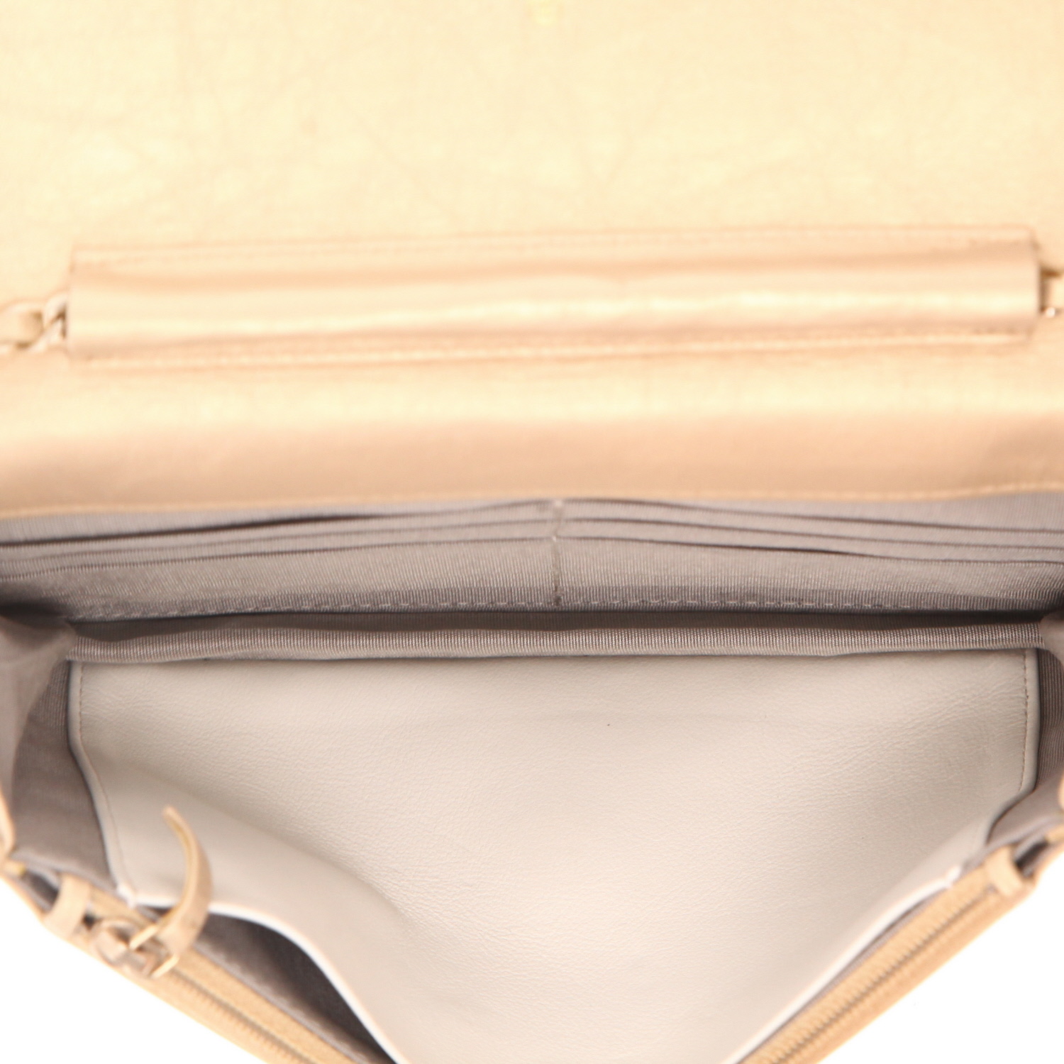 Borsa a tracolla Chanel  Wallet on Chain in pelle dorata - Detail D3