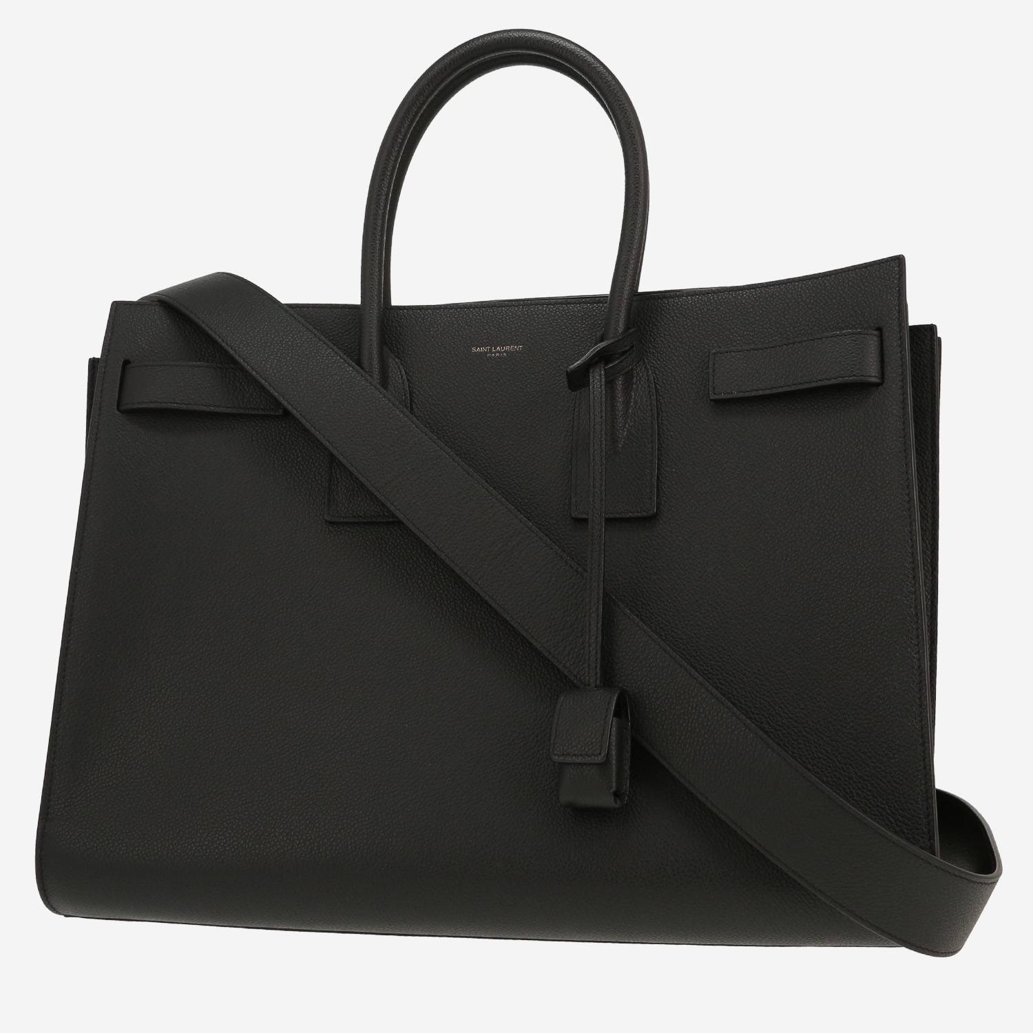 Sac à main Saint Laurent  Sac de jour grand modèle  en cuir noir