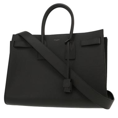Sac à main Saint Laurent  Sac de jour grand modèle  en cuir noir