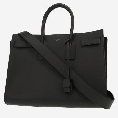 Sac à main Saint Laurent  Sac de jour grand modèle  en cuir noir