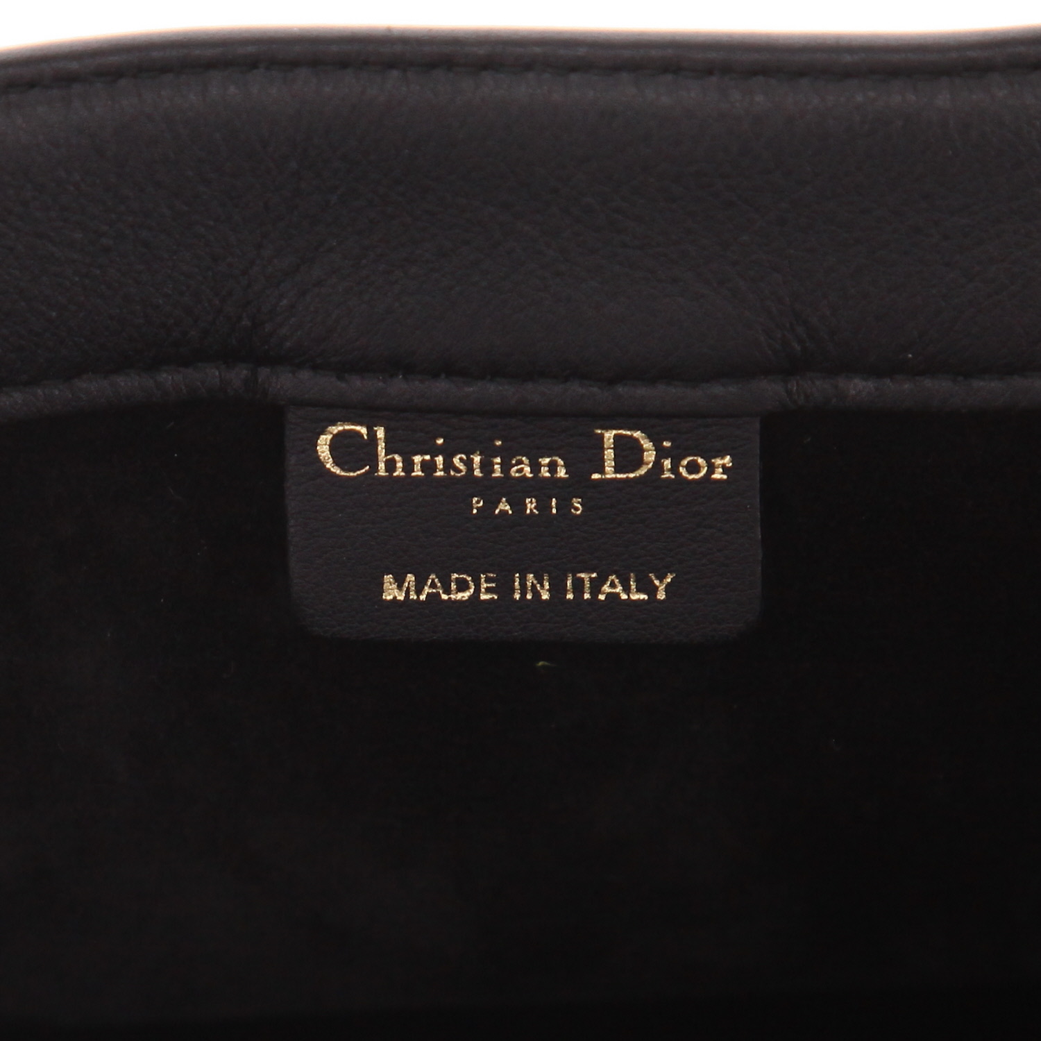Dior  Book Tote large model  shopping bag  in black leather - Detail D2
