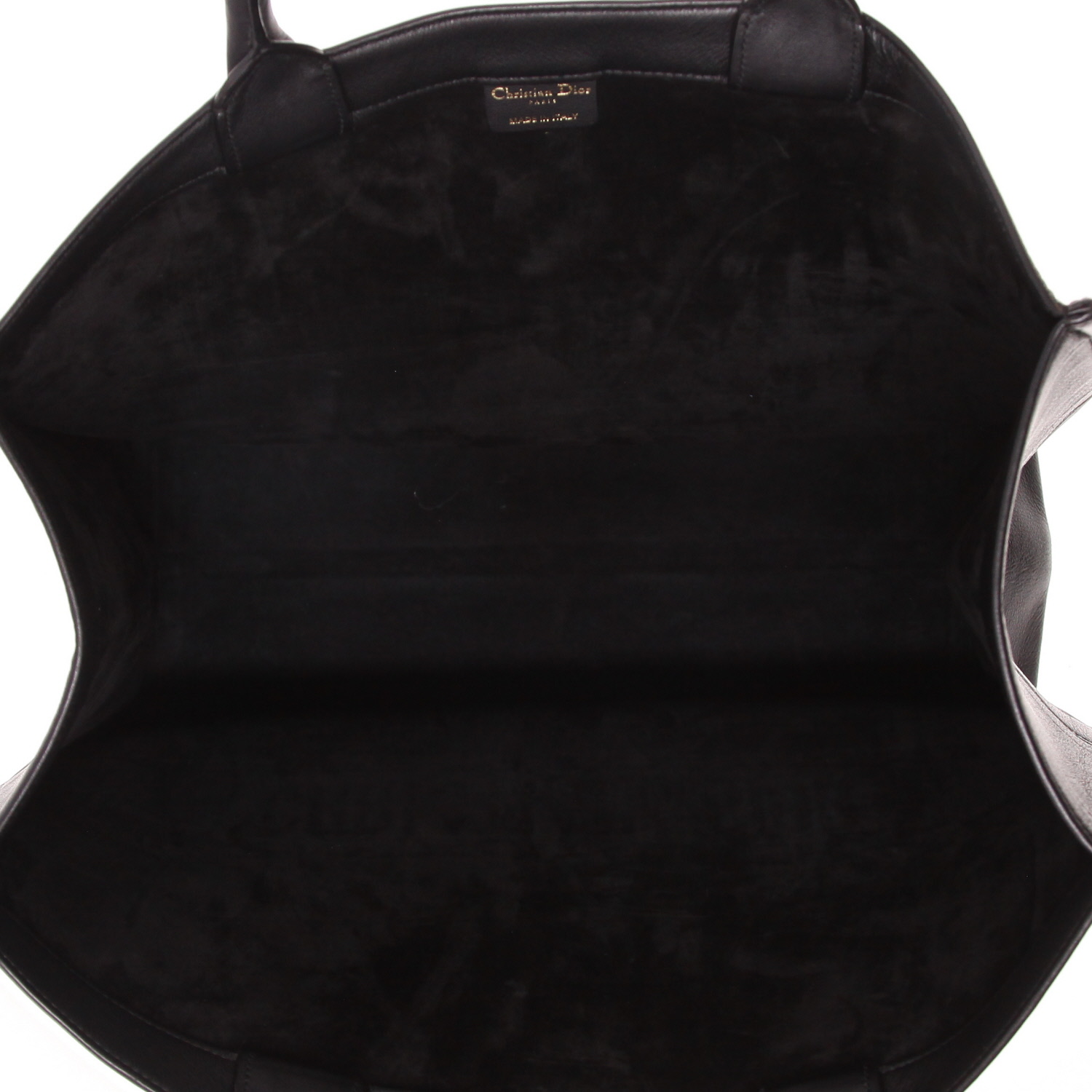 Bolso Cabás Dior  Book Tote en cuero negro - Detail D3